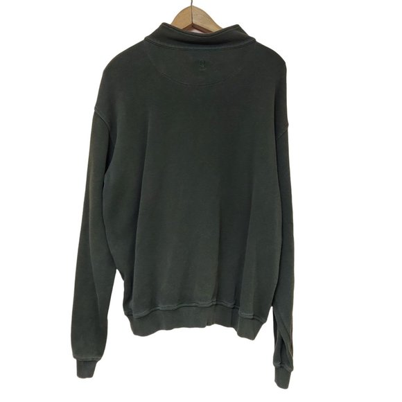 Gear For Sports Sweater Mens Large Mockneck Henley Pullover Green Golf Logo - Picture 2 of 7